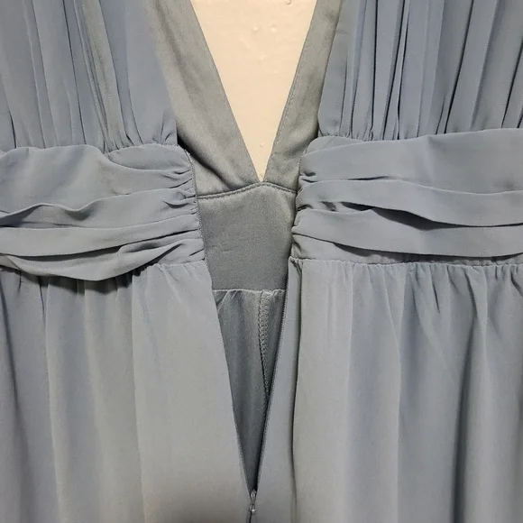 Lulu's Divine Muse Slate Blue Wide-Leg Jumpsuit - Picture 11 of 12